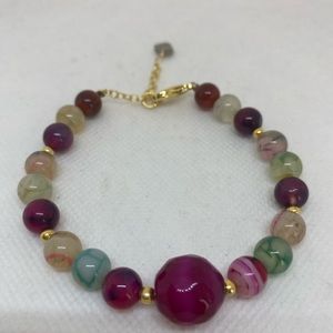 Pulseras de ágatas multicolores